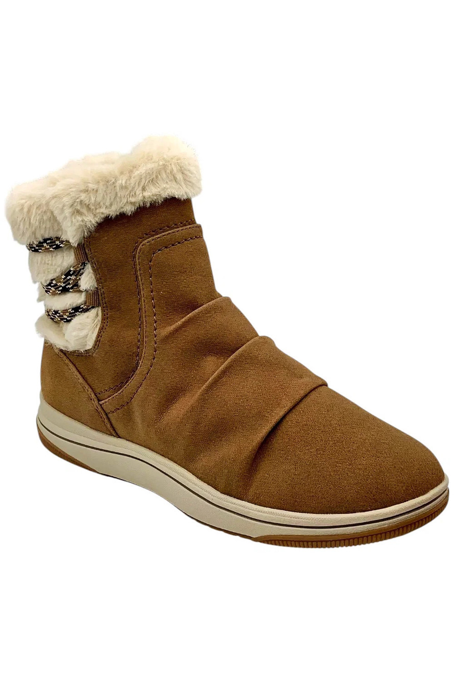 CLOUDSTEPPERS Women's by Clarks Breeze Slip-on Bootie Dark Sand - Wide
